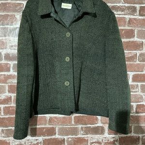 Jaclyn smith woman’s blazer olive green sz 16/18